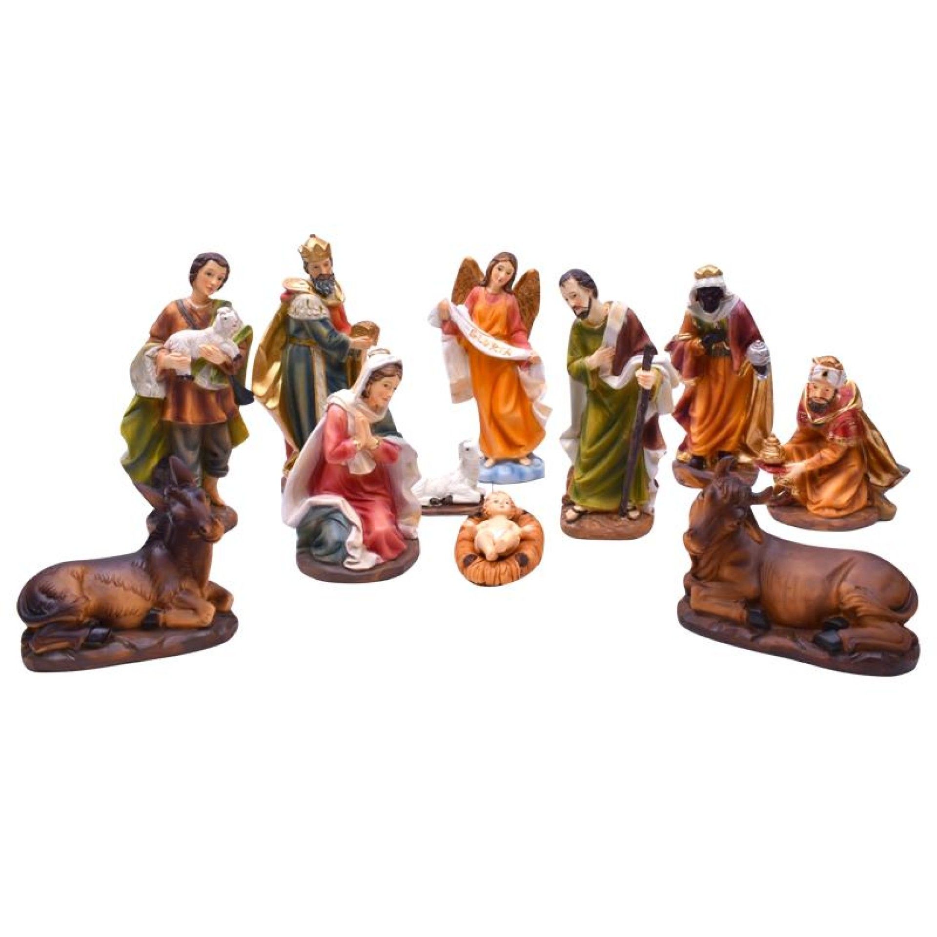 PRESEPIO NATAL 11 PEÇAS 20CM PRESEPIO NATAL 11 PEÇAS 20CM
