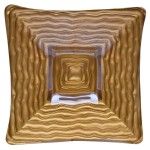 PRATO VIDRO QUAD. 15CM OURO PRATO VIDRO QUAD. 15CM OURO