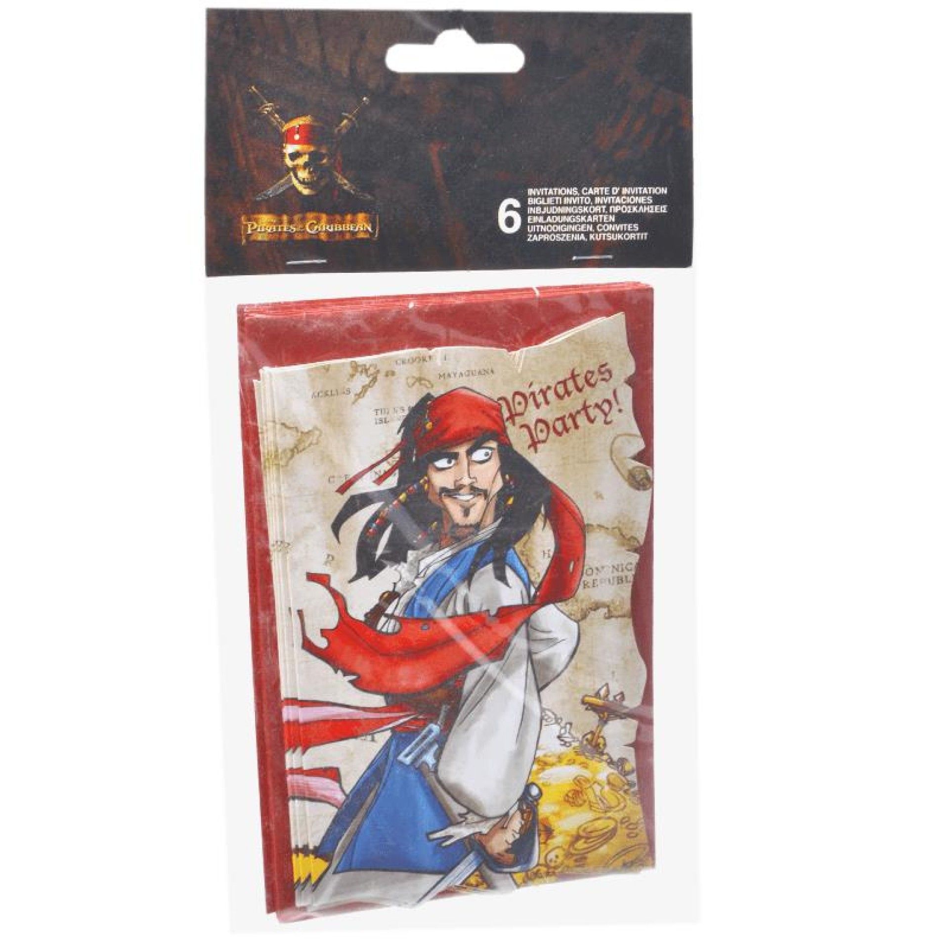 CONVITES PIRATA 6UNI CONVITES PIRATA 6UNI
