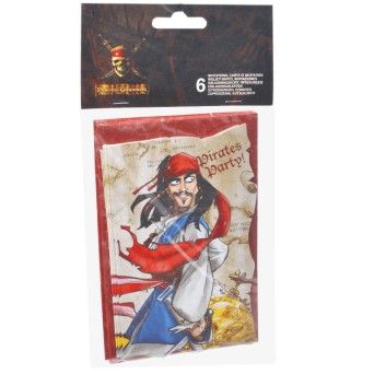 CONVITES PIRATA 6UNI