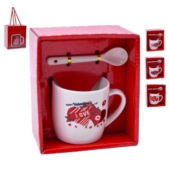 SET CANECA E COLHER 7,2X7,2 2645-109-15 CX120