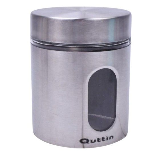 FRASCO VIDRO/INOX 700ML QUTTIN