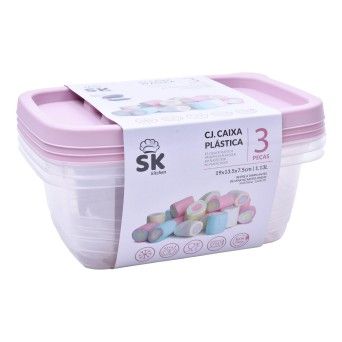 CAIXA PLT SET 3 RECT 1,13L 0947-12 CX36