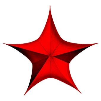 ESTRELA TECIDO180CM VERM.