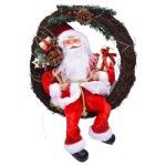 COROA PORTA C/ PAI NATAL 45CM C/10 LED COROA PORTA C/ PAI NATAL 45CM C/10 LED