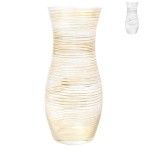 JARRA VIDRO OURO/PRATA 37CM JARRA VIDRO OURO/PRATA 37CM