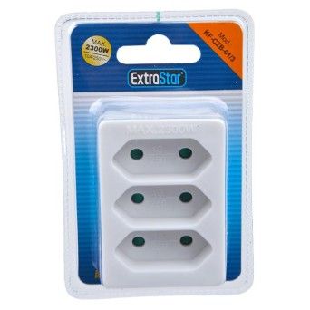 ADAPTADOR 3X10A C/PERSIANA 2300W