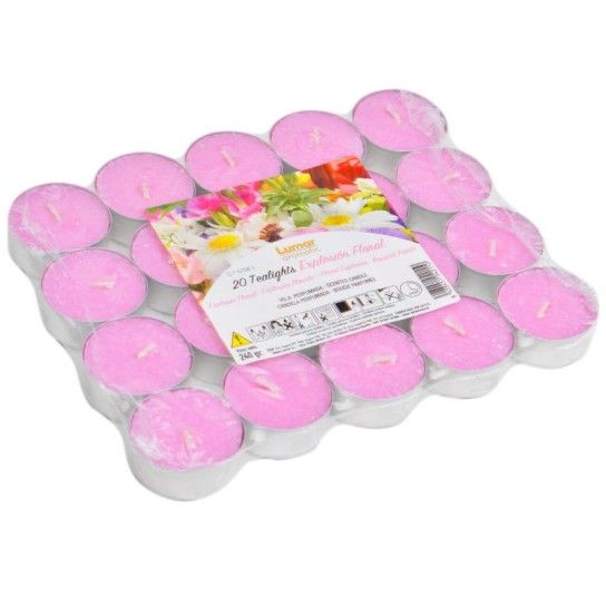 VELAS TEALIGHT 20UN FLORES VELAS TEALIGHT 20UN FLORES