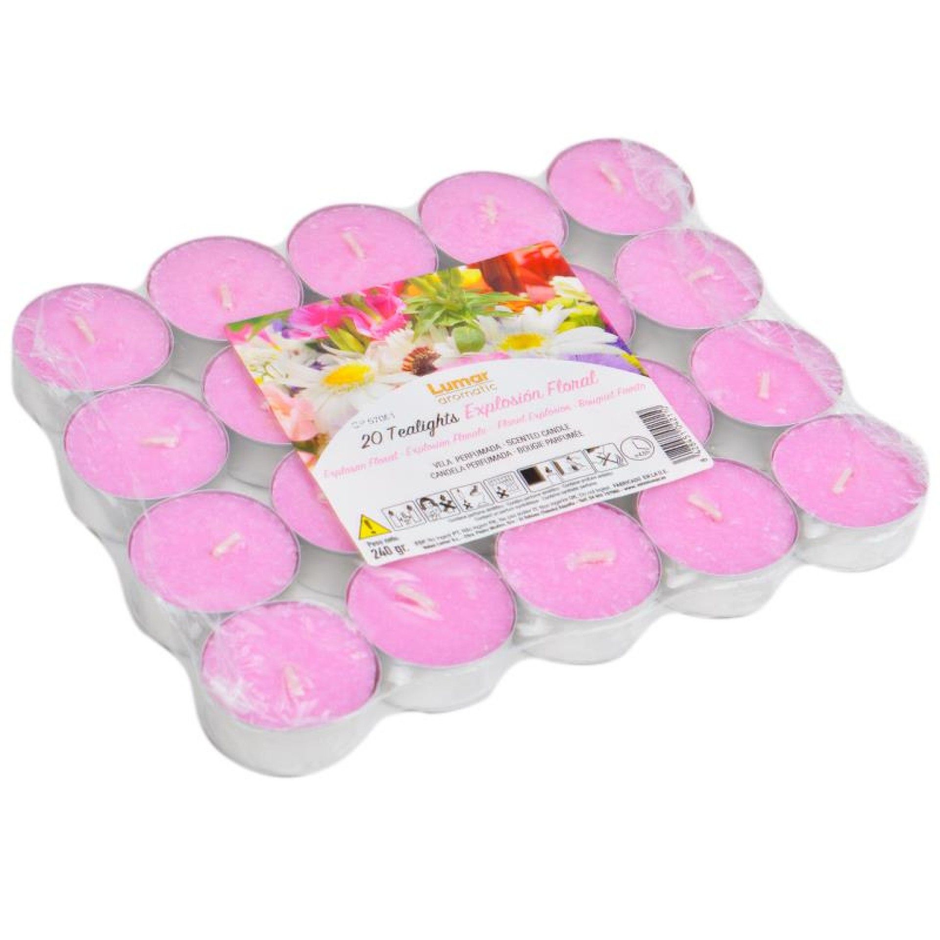VELAS TEALIGHT 20UN FLORES VELAS TEALIGHT 20UN FLORES