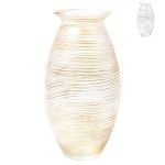 JARRA VIDRO OURO/PRATA 37CM JARRA VIDRO OURO/PRATA 37CM