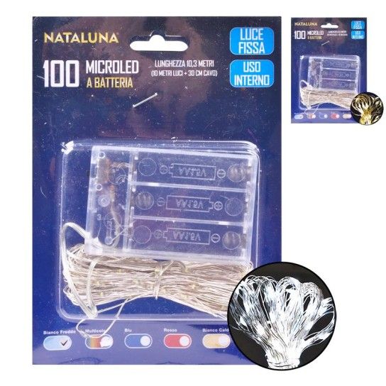SERIE NATAL 100MICROLED BRANCO 10,3MT REC