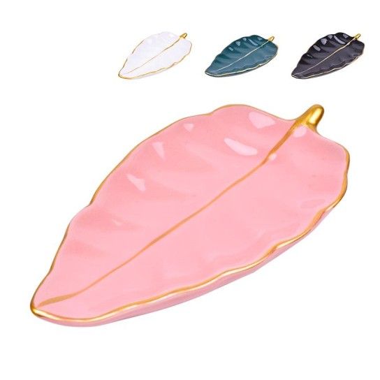 PRATO DECORATIVO FOLHA 2574-502 CX72