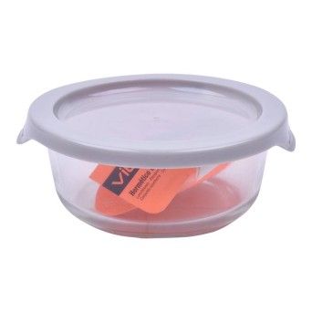 HERMETICO VIDRO RED 400ML 13.5X6CM CX12