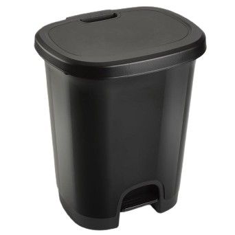 BALDE PLASTICO C/PEDAL 27L CINZA 1206122