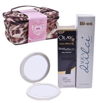 BOLSA + ESPELHO+ CREME +PERFUME Q12 20%