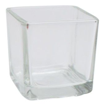 PORTA TEALIGHT VIDRO QUAD
