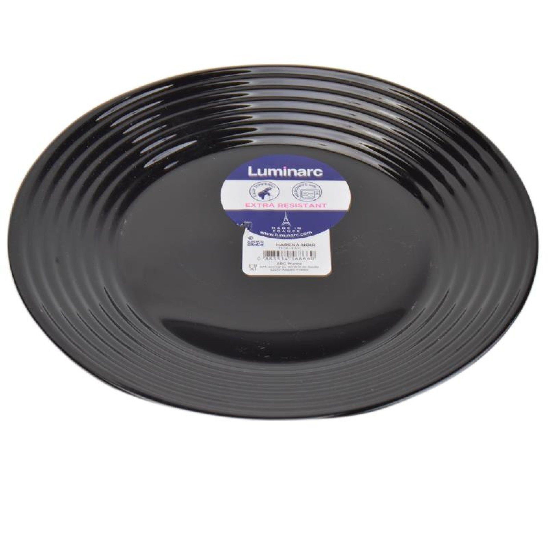 PRATO RASO HARENA PRETO 25CM PRATO RASO HARENA PRETO 25CM