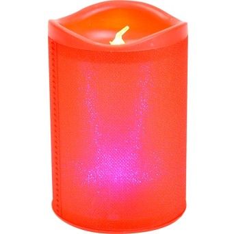 VELA NATAL VERM. C/LUZ 7.5X11C 1198-450