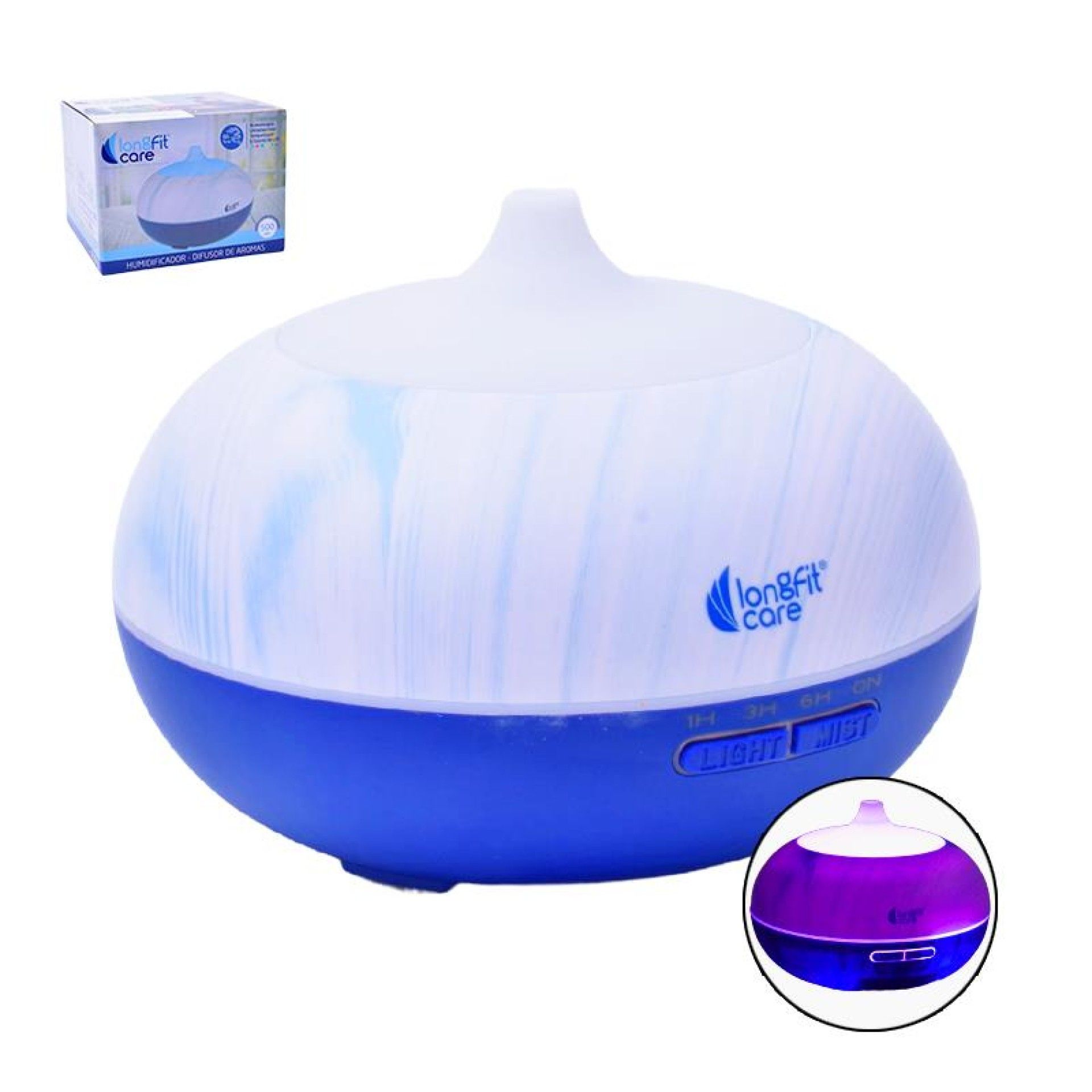 DIFUSOR AROMAS/HUMIDIFICADOR 6H LONGFIT CX2 DIFUSOR AROMAS/HUMIDIFICADOR 6H LONGFIT CX2