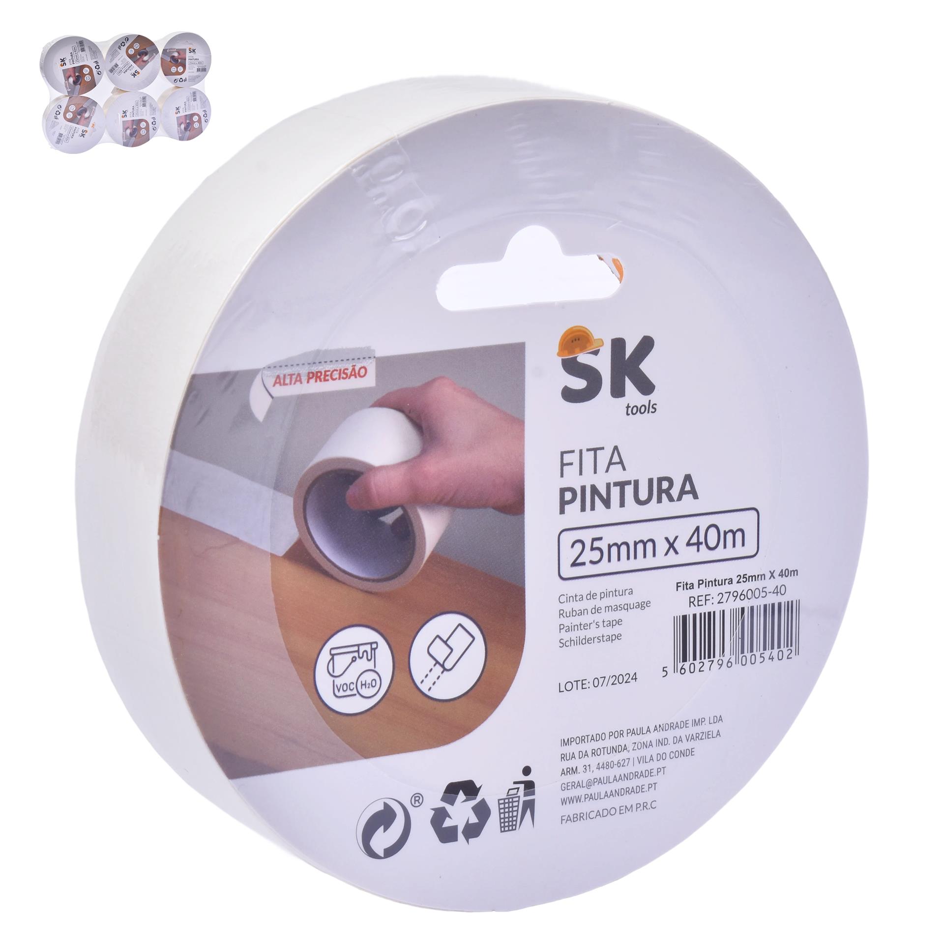 FITA PINT 25MMX40M 2796005-40 CX144 FITA PINT 25MMX40M 2796005-40 CX144