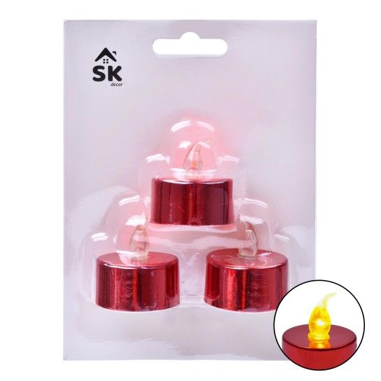 VELA LED VERMELHA 3UN 2402-303-03B CX144 VELA LED VERMELHA 3UN 2402-303-03B CX144