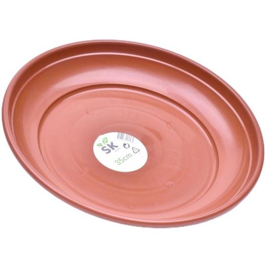 PRATO VASO 35CM CASTANHO