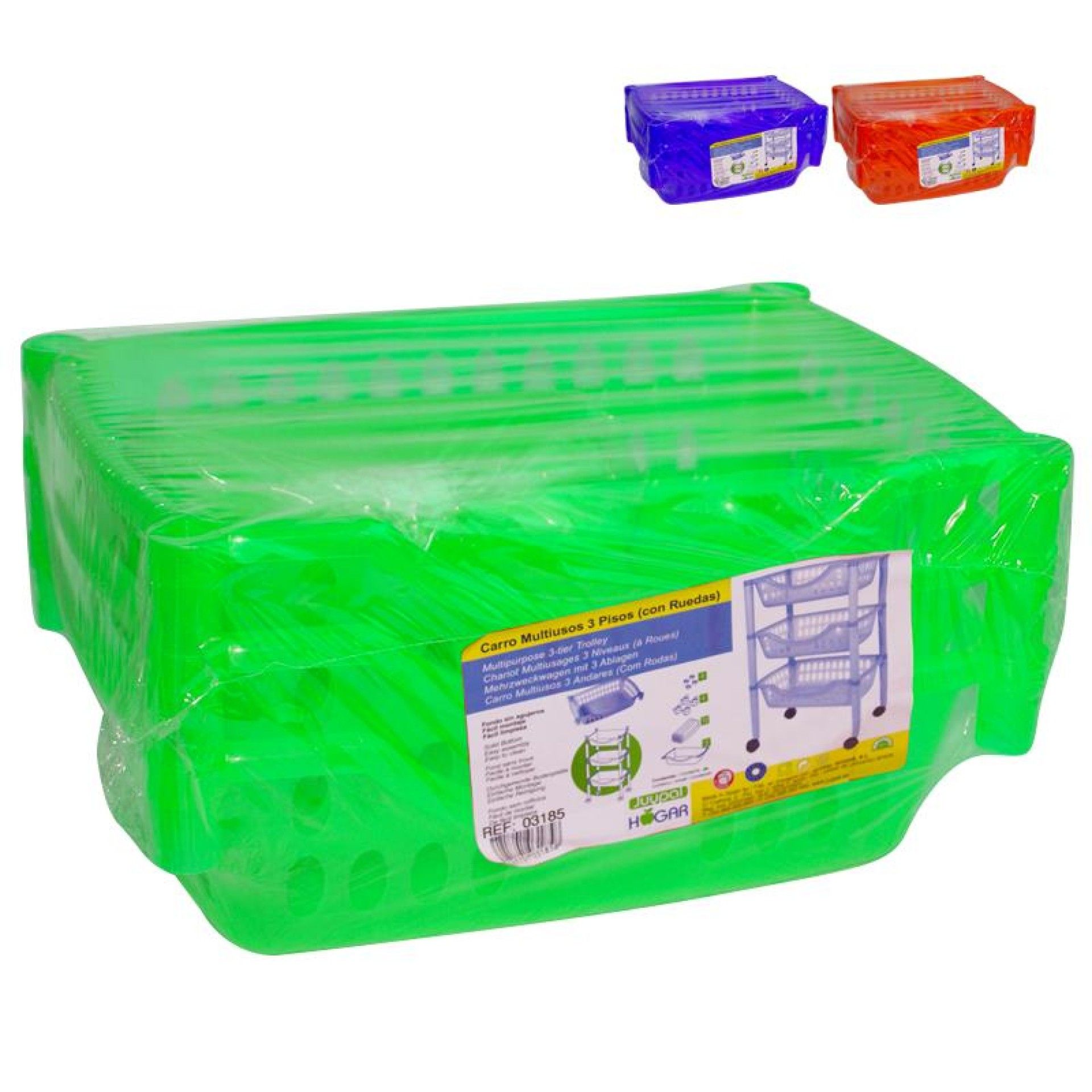 CARRO MULTIUSOS PLASTICO AZUL 05185 CX8 CARRO MULTIUSOS PLASTICO AZUL 05185 CX8