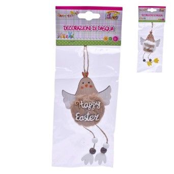 DECORAAO FELIZ PASCOA PENDENTE GALINHA