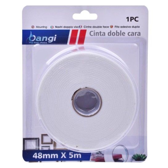 FITA ADESIVA DUPLA FACE 48MMX5M CX6