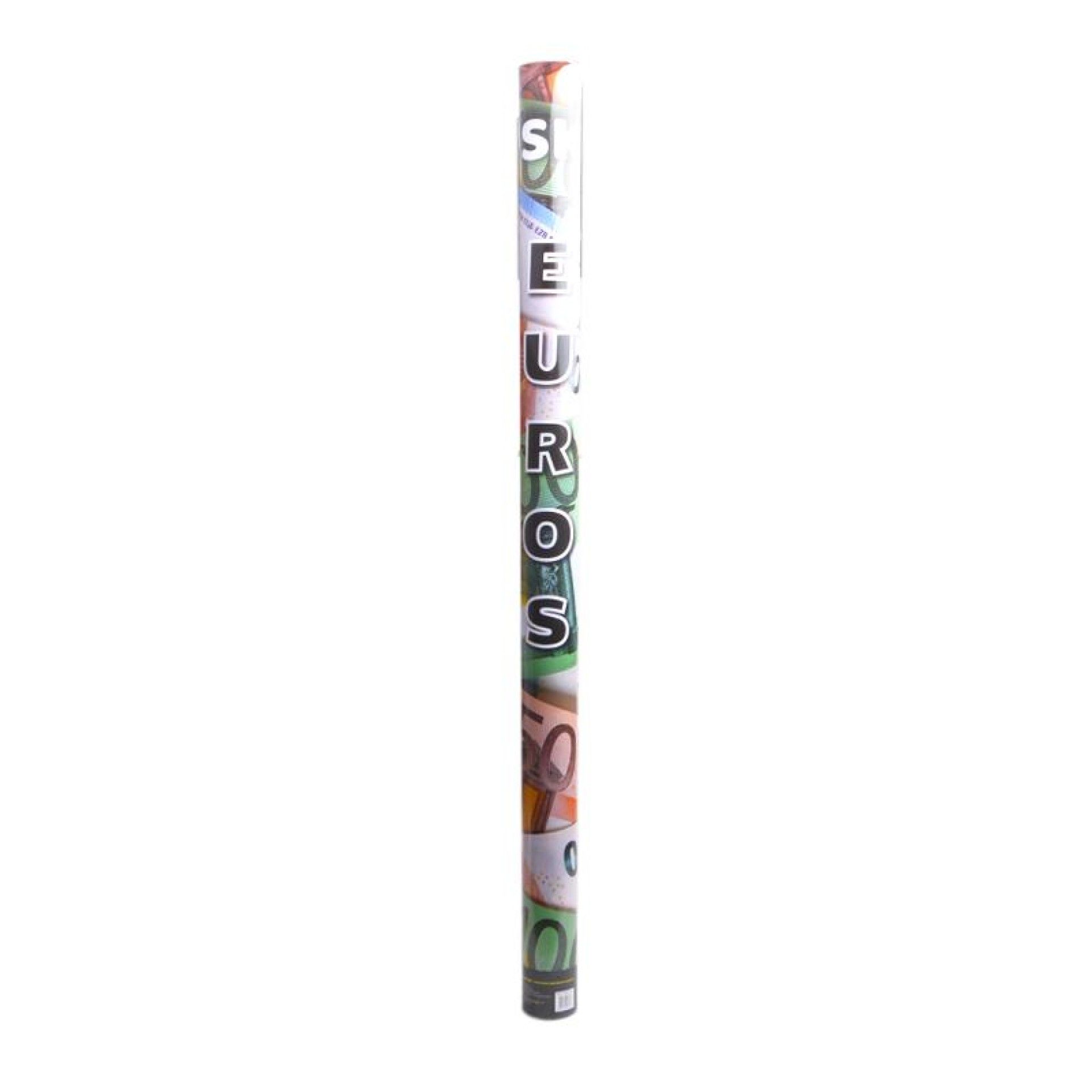 TUBO CONFETIS EUROS 80CM 202843-80 TUBO CONFETIS EUROS 80CM 202843-80
