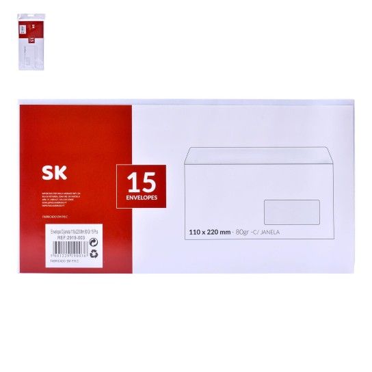 ENVELOPE JAN 110X220 15UN 2919-003 CX120