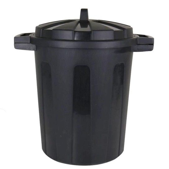 BALDE LIXO PLAST 35LT PRETO C/ TAMPA