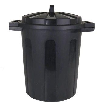 BALDE LIXO PLAST 35LT PRETO C/ TAMPA