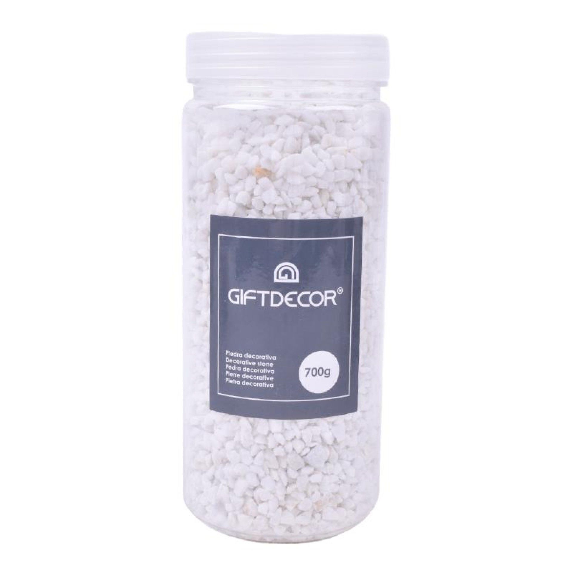 FRASCO PEDRAS DEC.BRC 5MM 700GRS 92526 FRASCO PEDRAS DEC.BRC 5MM 700GRS 92526