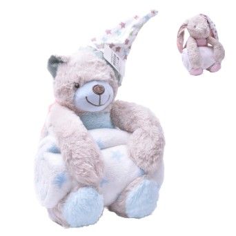 PELUCHE 25Cm C/MANTA 2531-060 CX24