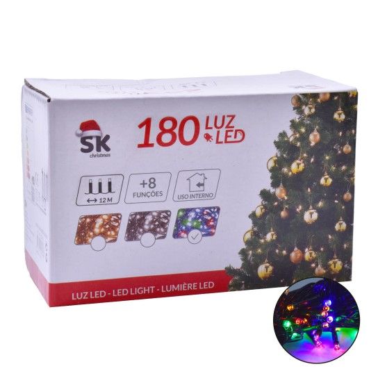LUZES COR NATAL 15M 2697-123-15C CX48
