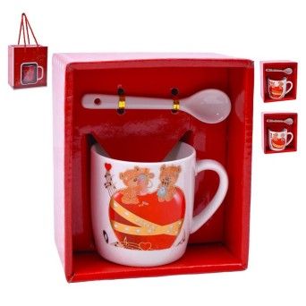 SET CANECA E COLHER 7,2X7,2 2645-109-17 CX120