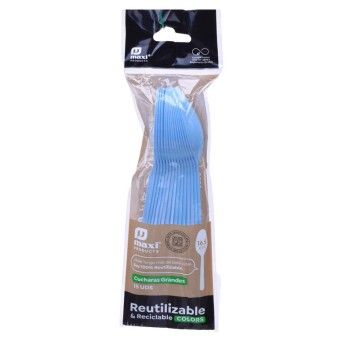 COLHER REUT AZUL 16.5CM 15U 1344R
