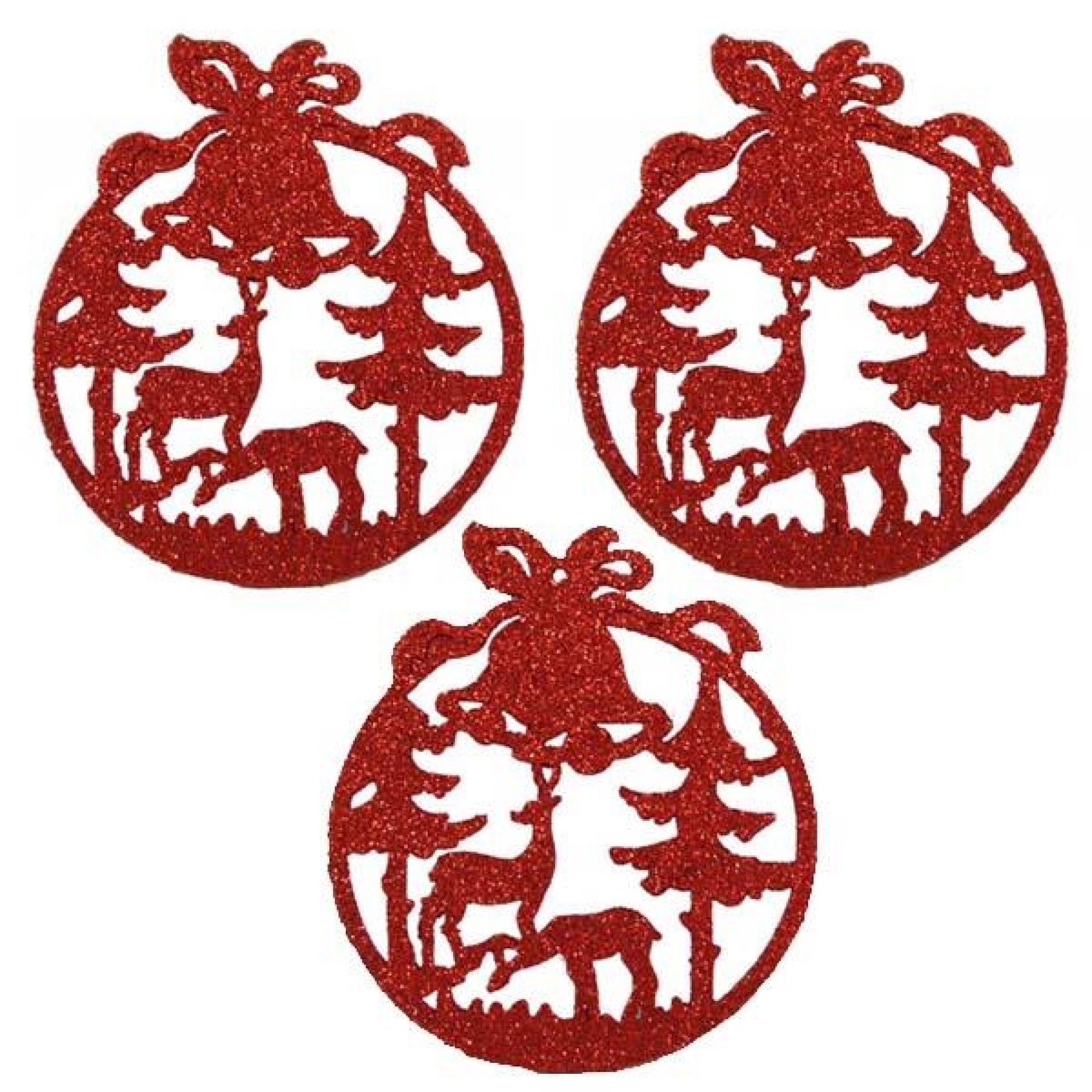DECORA�AO NATAL BOLA 11.5X10.5CM