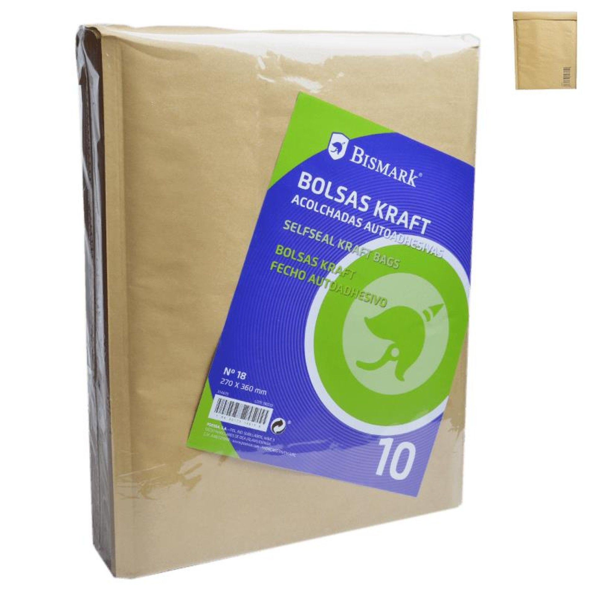 ENVELOPE ALMOFADADO Nº 18 270X360MM 10UNID. ENVELOPE ALMOFADADO Nº 18 270X360MM 10UNID.