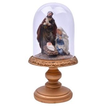PRESEPIO C/ REDOMA VIDRO 17CM