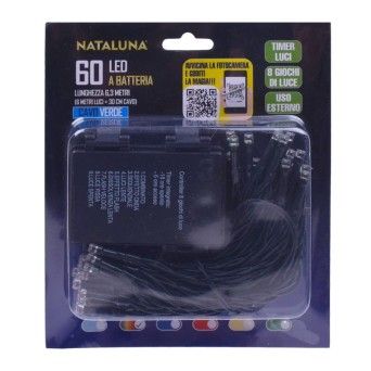 SERIE NATAL 60LED MULTI 6MT VERM