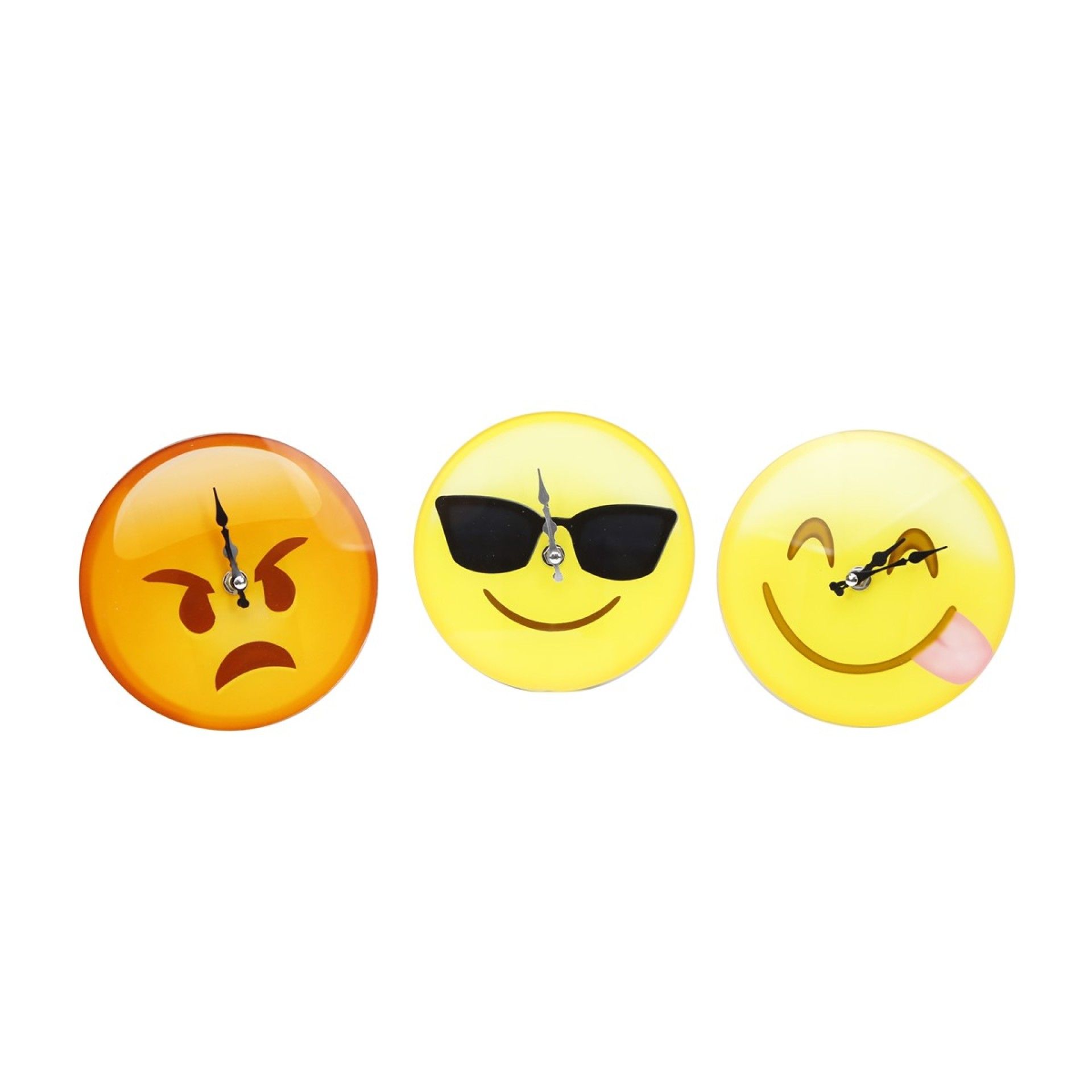 RELOGIO PAREDE EMOJI 17CM REF185332 RELOGIO PAREDE EMOJI 17CM REF185332