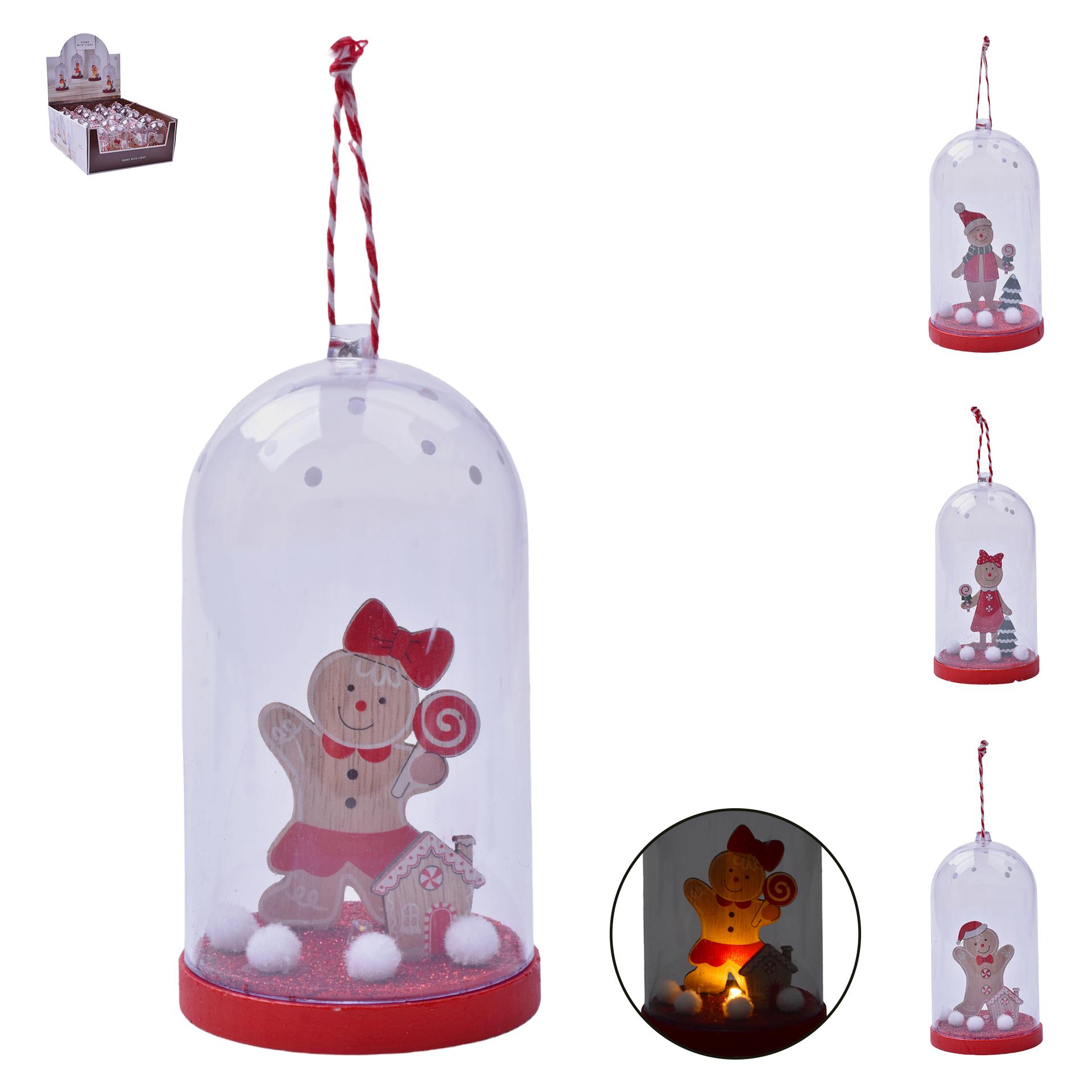 DEC NATAL BISCOITO C/LUZ 13CM 183345 CX60 DEC NATAL BISCOITO C/LUZ 13CM 183345 CX60
