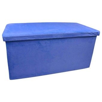 BANCO VELUDO AZL 76X38X38 2496-100-01J CX6