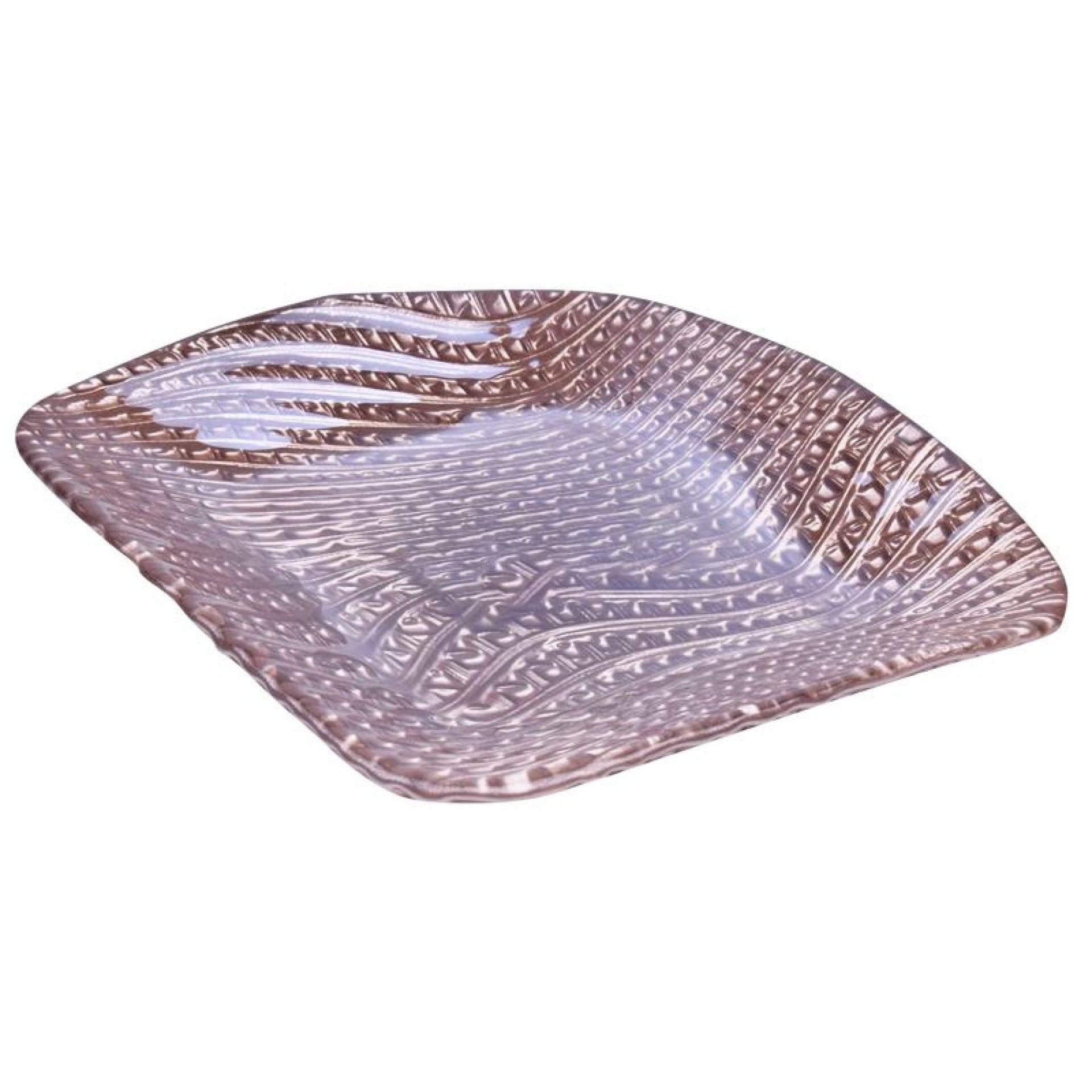 PRATO VIDRO QUAD. 16CM PRATA PRATO VIDRO QUAD. 16CM PRATA