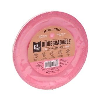 PRATO CARTA BIOROSA17CM 12U 8082