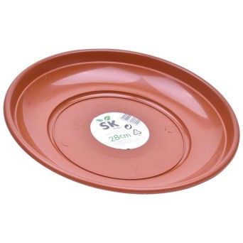 PRATO VASO 28CM CASTANHO
