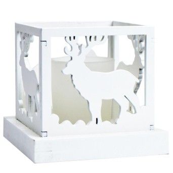 PORTA VELAS MAD. BRC. 11.3X11.3X10.5