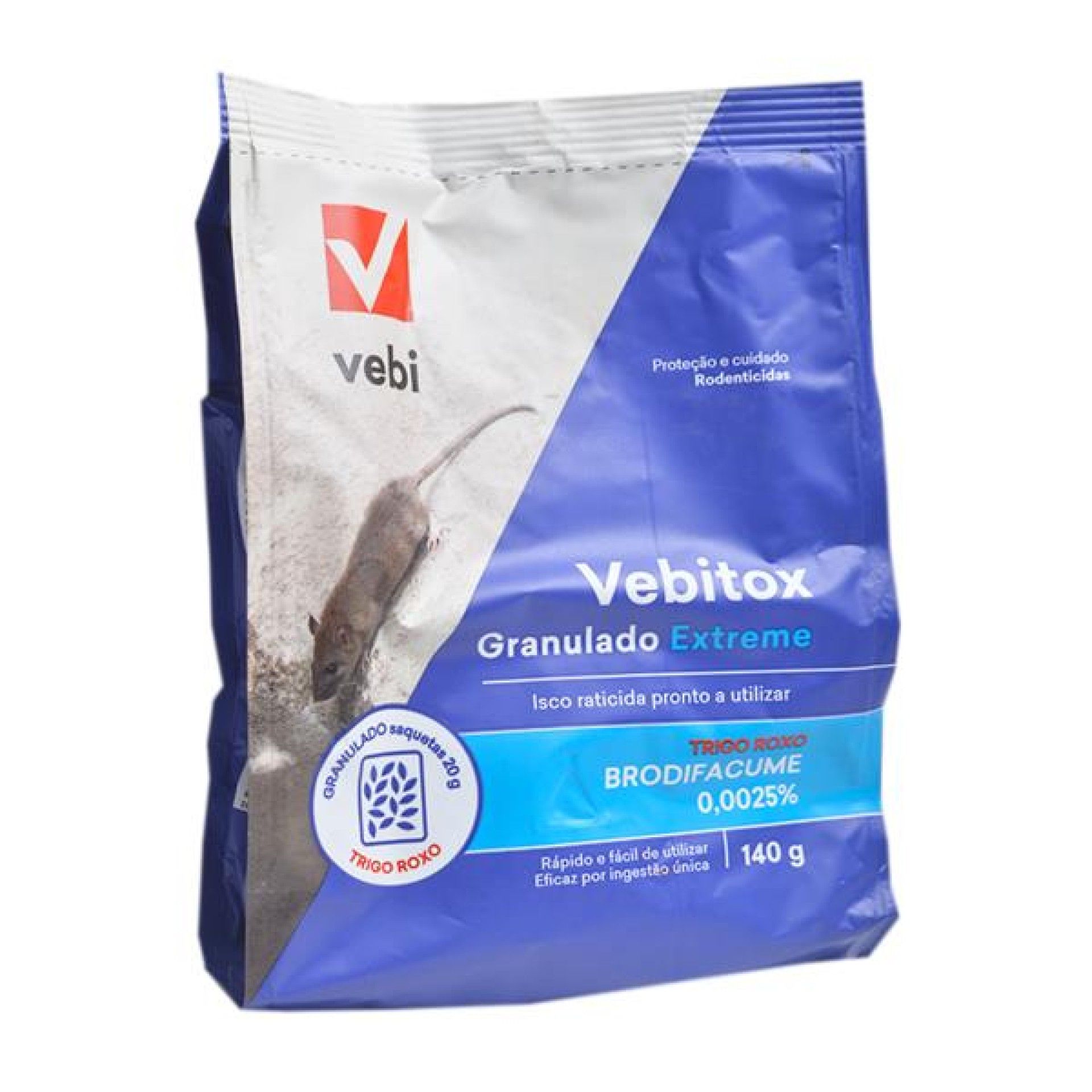 VEBITOX RATICIDA GRANULADO EXTREME 140G Q12 5% VEBITOX RATICIDA GRANULADO EXTREME 140G Q12 5%